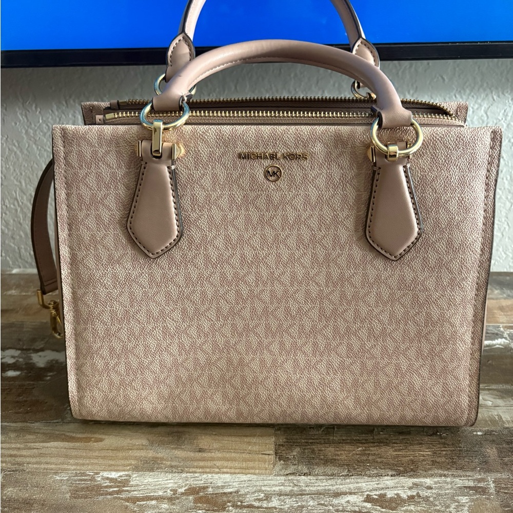 Michael Kors Blush Pink Signature Satchel